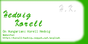 hedvig korell business card